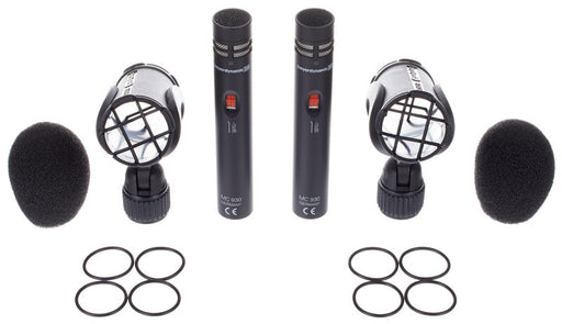 Beyerdynamic MC930 Condenser Microphone Matched Stereo Set (Cardioid), Incl. two EA 19/25 Elastic Suspensions and two WS 53 Windscreens in a Transport Case - New Media