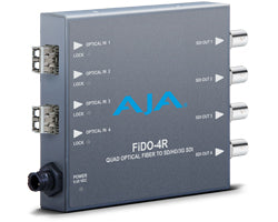 AJA FiDO-4T 4-channel 3G-SDI to Optical Fiber Mini Converter - New Media