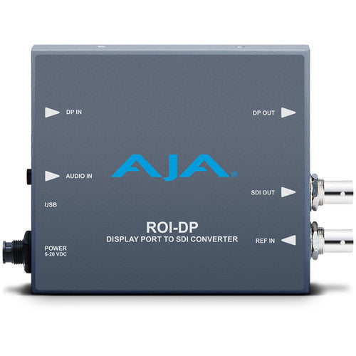 AJA DisplayPort to SDI Converter with Region of Interest Scaler and DP Loop Through - New Media
