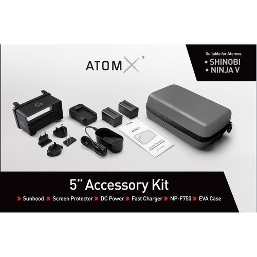 Atomos 5" Accessory Kit for Shinobi, Shinobi SDI, Ninja V Monitors - New Media