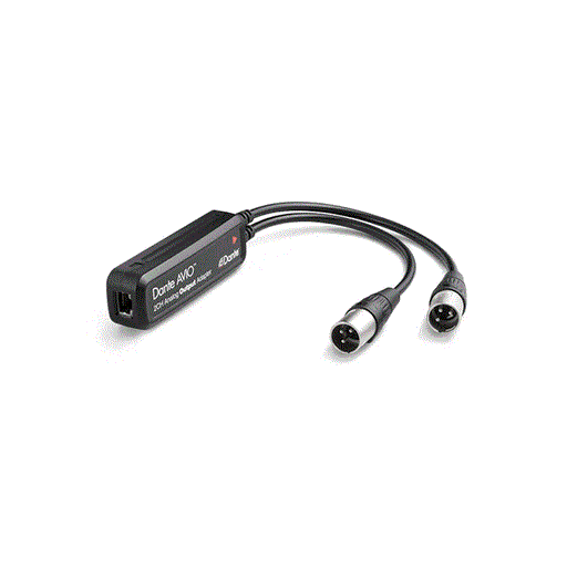 Audinate Dante AVIO 0X2 IP to Analog Audio Adapter - Dual XLR-M Outputs - New Media