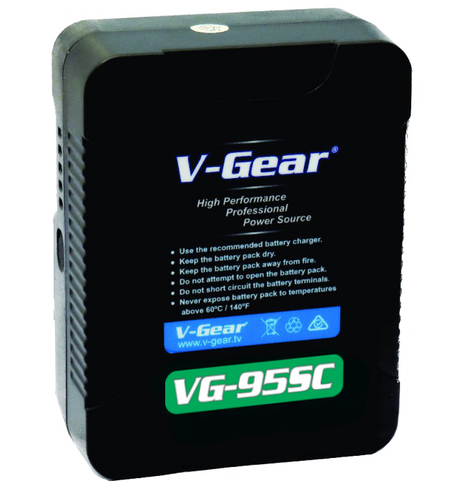 V-Gear VG-95SC 14.8V, 95Wh Compact Li-ion Rechargeable V-Lock Battery - New Media