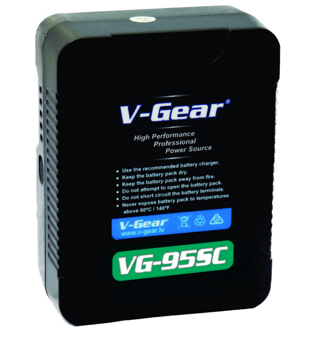 V-Gear VG-95SC 14.8V, 95Wh Compact Li-ion Rechargeable V-Lock Battery - New Media