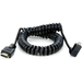 Atomos Right-Angle Micro-HDMI (Type-D) to Full-HDMI Coiled Cable (65 cm Extended) - New Media