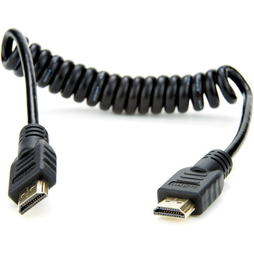 Atomos Full-HDMI (Type-A) to Full-HDMI Coiled Cable (45 cm Extended) - New Media