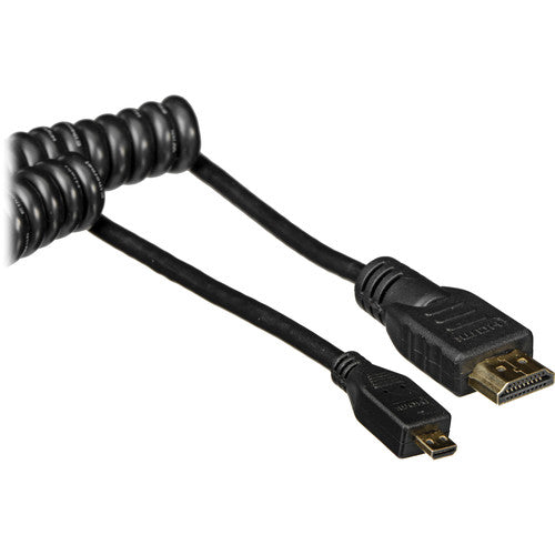 Atomos Micro-HDMI (Type-D) to Full-HDMI Coiled Cable (45 cm Extended) - New Media