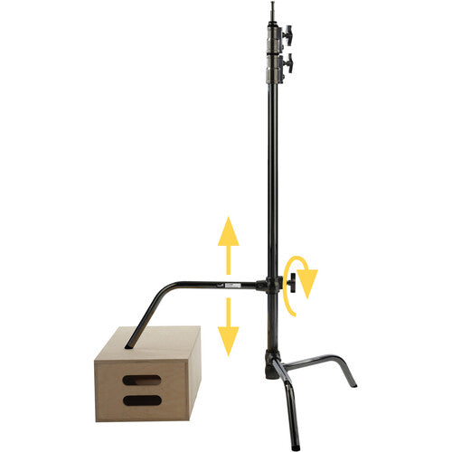 Kupo CT-40MKB 40" Master C-Stand Kit with Quick Release Turtle Base (Black) - New Media