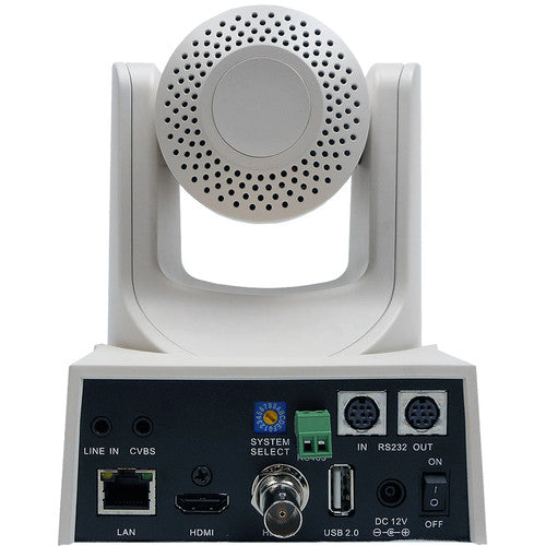 PTZOptics PT12X-SDI-WH-G2 • PTZ Camera • 12x Optical • 3G-SDI, HDMI, CVBS, IP Streaming • 1920 x 1080p • 72.5° FOV (White) - New Media