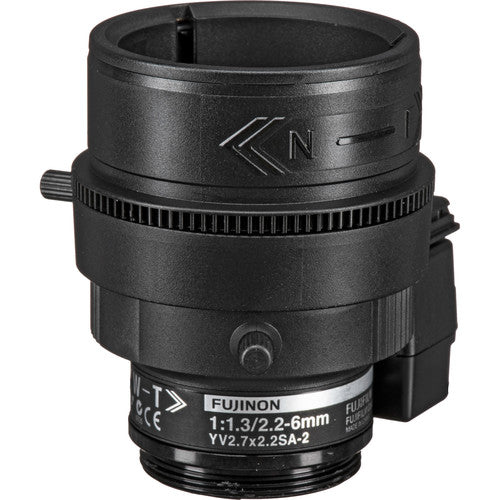 Marshall Electronics 3MP 2.2-6mm 2.7x Zoom f/1.3 Fujinon Varifocal CS-Mount Lens with Manual Iris Control (VS-M226-M-IRIS) - New Media