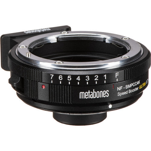 Metabones Speed Booster Adaptor - Nikon G to BMPCC4K ULTRA 0.71x (Black Matt) - New Media