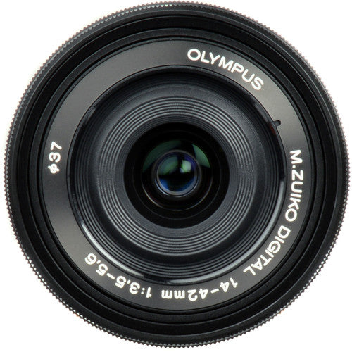 Olympus M.Zuiko Digital ED 14-42mm f/3.5-5.6 EZ MFT Lens (Black) - New Media