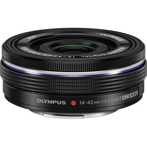 Olympus M.Zuiko Digital ED 14-42mm f/3.5-5.6 EZ MFT Lens (Black) - New Media