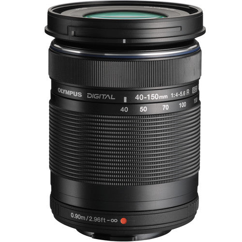 Olympus M.Zuiko Digital ED 40-150mm f/4-5.6 R MFT Lens (Black) - New Media