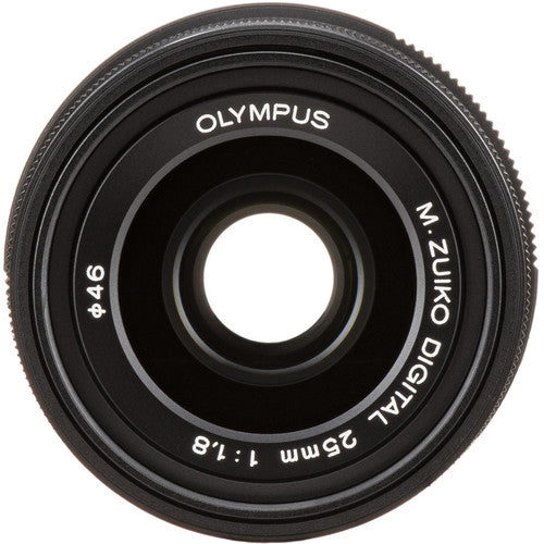 Olympus M.Zuiko Digital 25mm f/1.8 MFT Lens (Black) - New Media