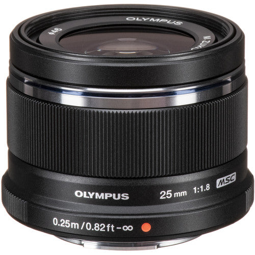 Olympus M.Zuiko Digital 25mm f/1.8 MFT Lens (Black) - New Media