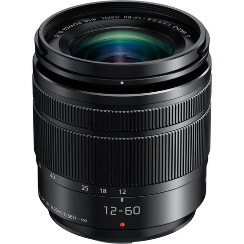 Panasonic Lumix G Vario 12-60mm f/3.5-5.6 ASPH. POWER O.I.S. MFT Lens (Black) - New Media