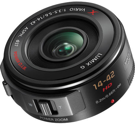 Panasonic Lumix G X Vario PZ 14-42mm f/3.5-5.6 ASPH. POWER O.I.S. MFT Lens (Black) - New Media