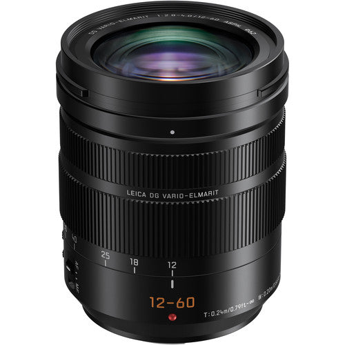 Panasonic Leica DG Vario-Elmarit 12-60mm f/2.8-4 ASPH. POWER O.I.S. MFT Lens (Black) - New Media