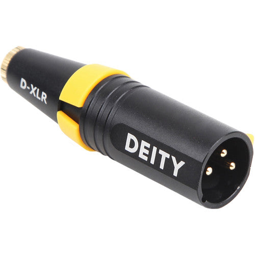Deity D-XLR 3.5mm to XLR Adapter with Phantom to Plug-In Power Conversion - New Media