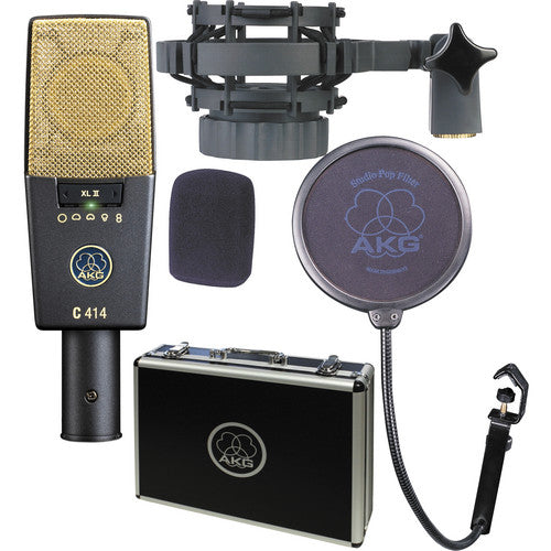 AKG C414 XLII Multi-Pattern Large-Diaphragm Condenser Microphone - New Media