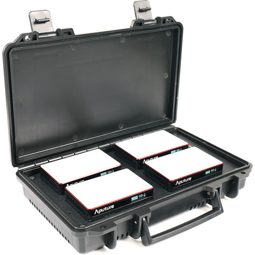 Aputure MC 4 Light Travel Kit with Charging Case - New Media