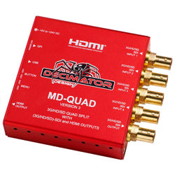 Decimator MD-QUADv3 3G/HD/SD-SDI Quad Split and HDMI Outputs - New Media