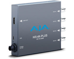 AJA Hi5-4K-Plus 4 x 3G-SDI to 1 x HDMI 2.0 Mini Converter - New Media