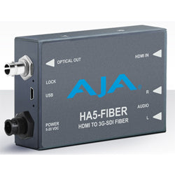 AJA HA5-HDMI to 3G-SDI over Fiber Mini Converter - New Media