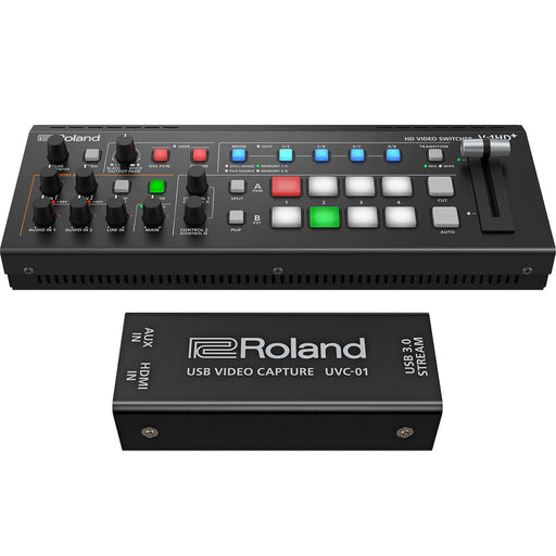 Roland V-1HD+ Switcher with UVC-01 Encoder Bundle - New Media