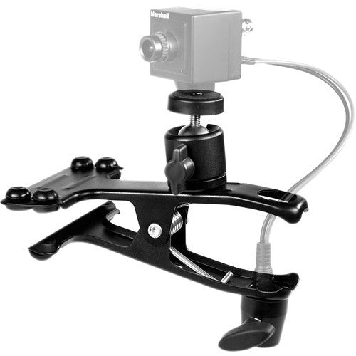 Marshall Electronics Heavy Duty Clamp: durable heavy duty steel, swivel head, spring clamp and pole adapter - New Media