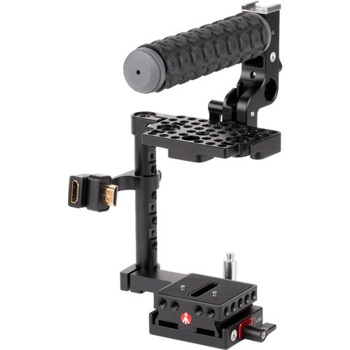 Wooden Camera Unified BMPCC4K/BMPCC6K Camera Cage (Rubber Handle) - New Media