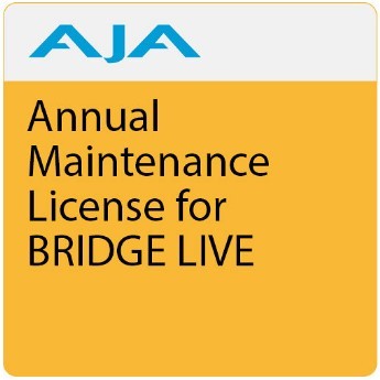 AJA BRIDGE LIVE SW ML - Annual Maintenance License for Bridge Live (BLVE-12G4-S01), annual from date of invoice - New Media