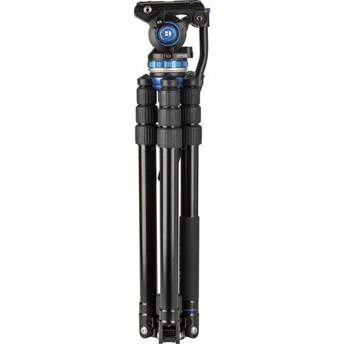 Benro A3883TS6PRO Video Tripod Kit • A3883T Reverse-Folding Aluminum Travel Tripod with S6PRO Fluid Head - New Media