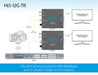 AJA Hi5-12G-TR 12G-SDI to HDMI 2.0 Mini-Converter with Fibre LC Transceiver - New Media