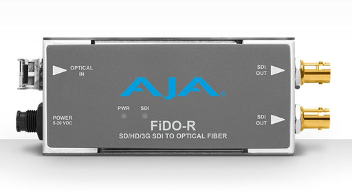 AJA 1-Channel Multi-Mode LC Fiber to 3G-SDI Receiver - New Media