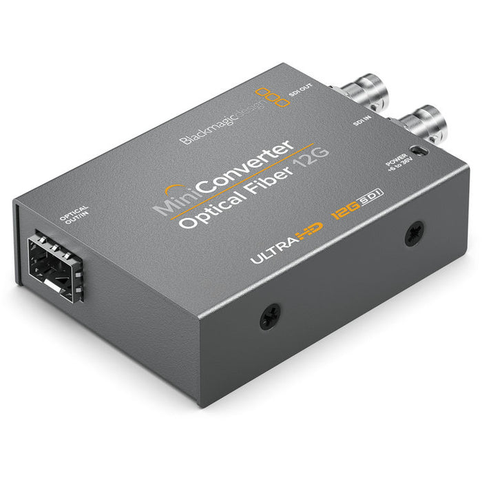 Blackmagic Optical Fiber 12G Mini Converter - New Media