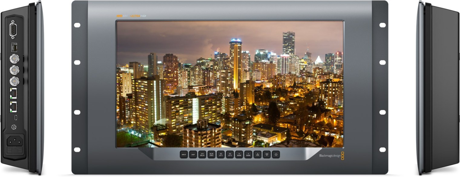 Blackmagic SmartView 15.6" 4K v2 Rack Mount Ultra HD Broadcast Monitor - New Media