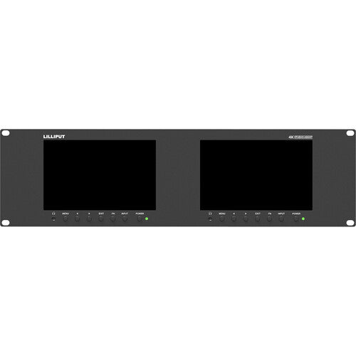 Lilliput RM-7029S Dual 7" 3G-SDI/HDMI 3RU Rack Monitors - New Media